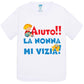 Aiuto la Nonna MI Vizia - T-shirt per Bambino/a Mod. Baby & Kid Da 0 a 8 anni STREET STYLE