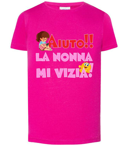 Aiuto la Nonna mi Vizia T-shirt solo da femmina Mod. Slim STREET STYLE