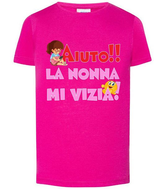 Aiuto la Nonna mi Vizia T-shirt solo da femmina Mod. Slim STREET STYLE