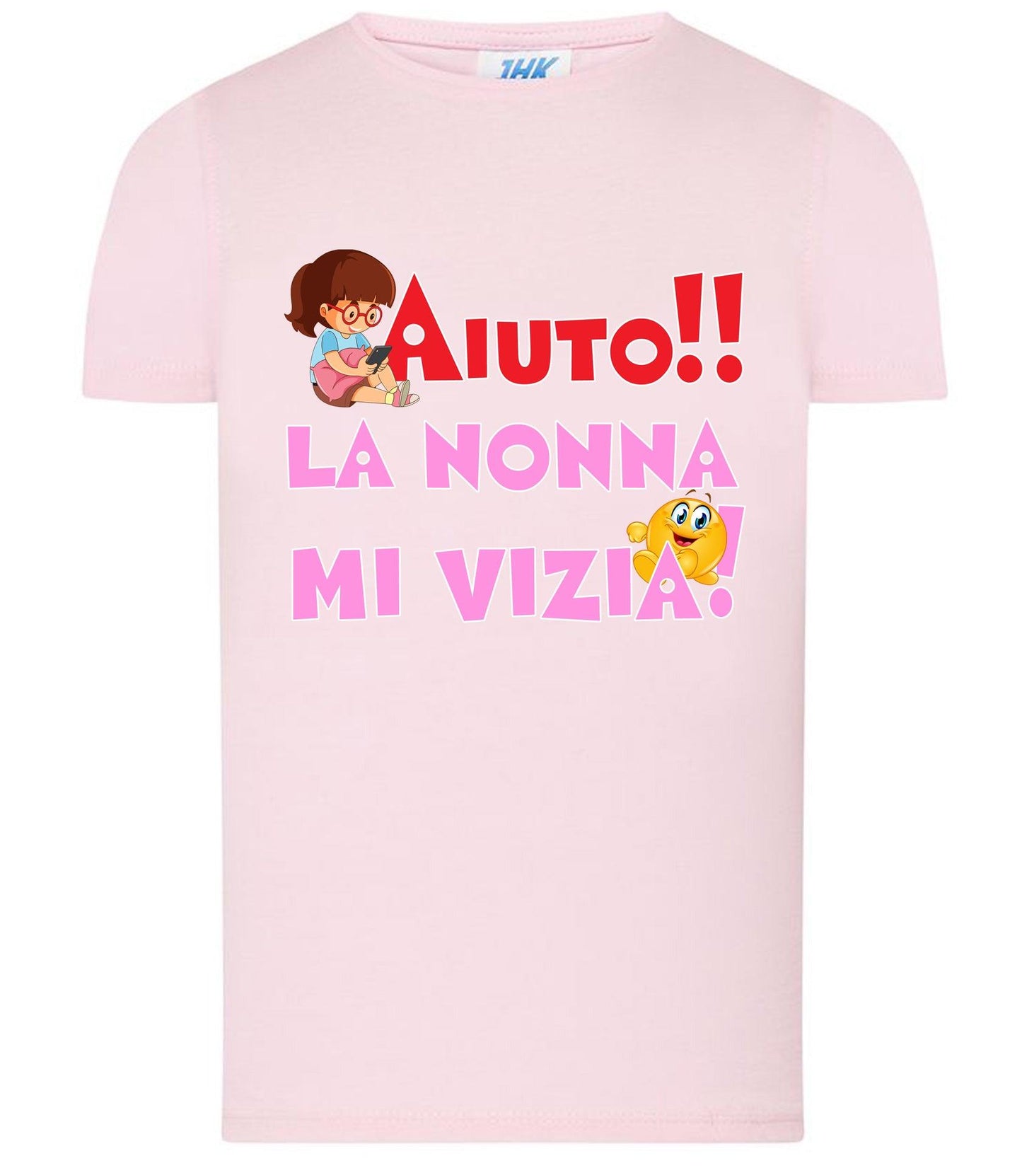 Aiuto la Nonna mi Vizia T-shirt solo da femmina Mod. Slim STREET STYLE