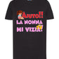 Aiuto la Nonna mi Vizia T-shirt solo da femmina Mod. Slim STREET STYLE