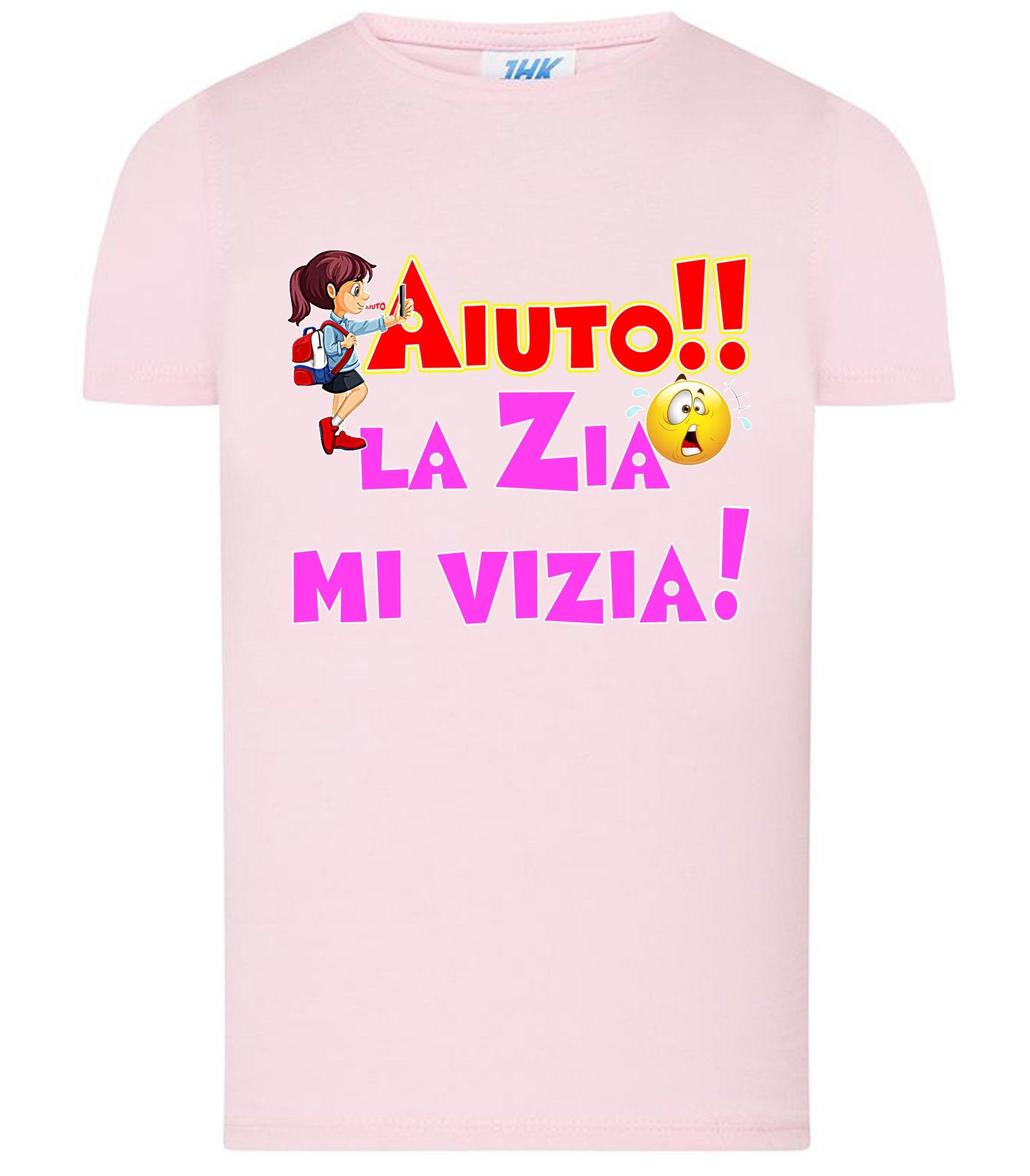 Aiuto la Zia mi Vizia T-shirt solo da femmina Mod. Slim STREET STYLE