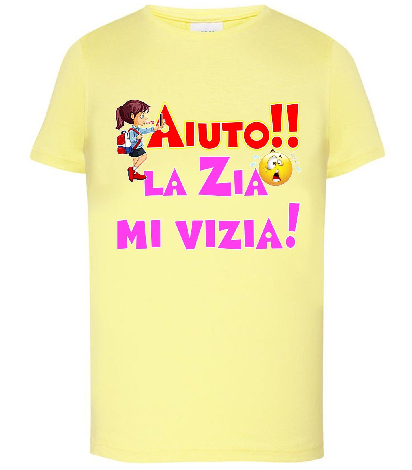 Aiuto la Zia mi Vizia T-shirt solo da femmina Mod. Slim STREET STYLE