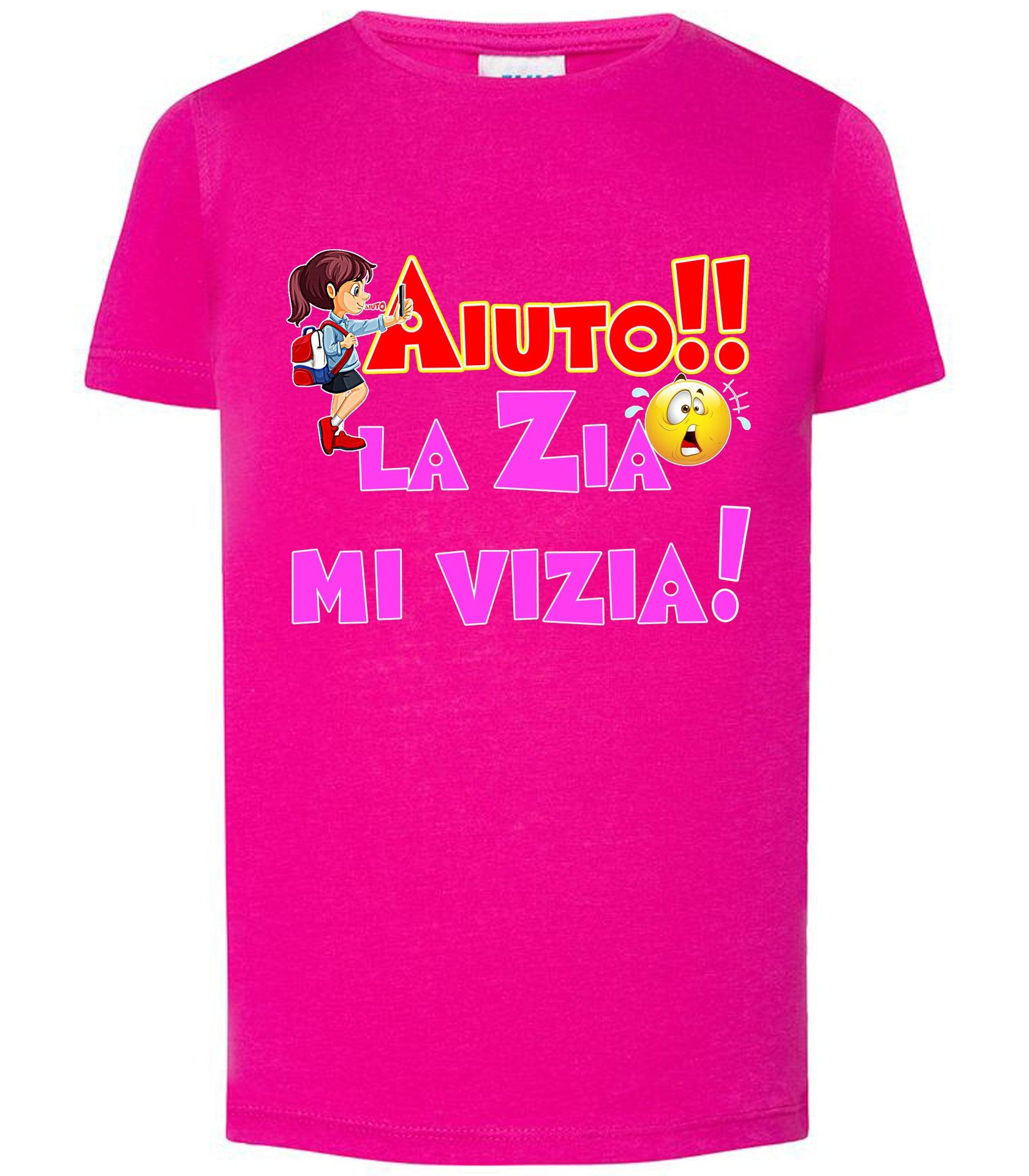 Aiuto la Zia mi Vizia T-shirt solo da femmina Mod. Slim STREET STYLE