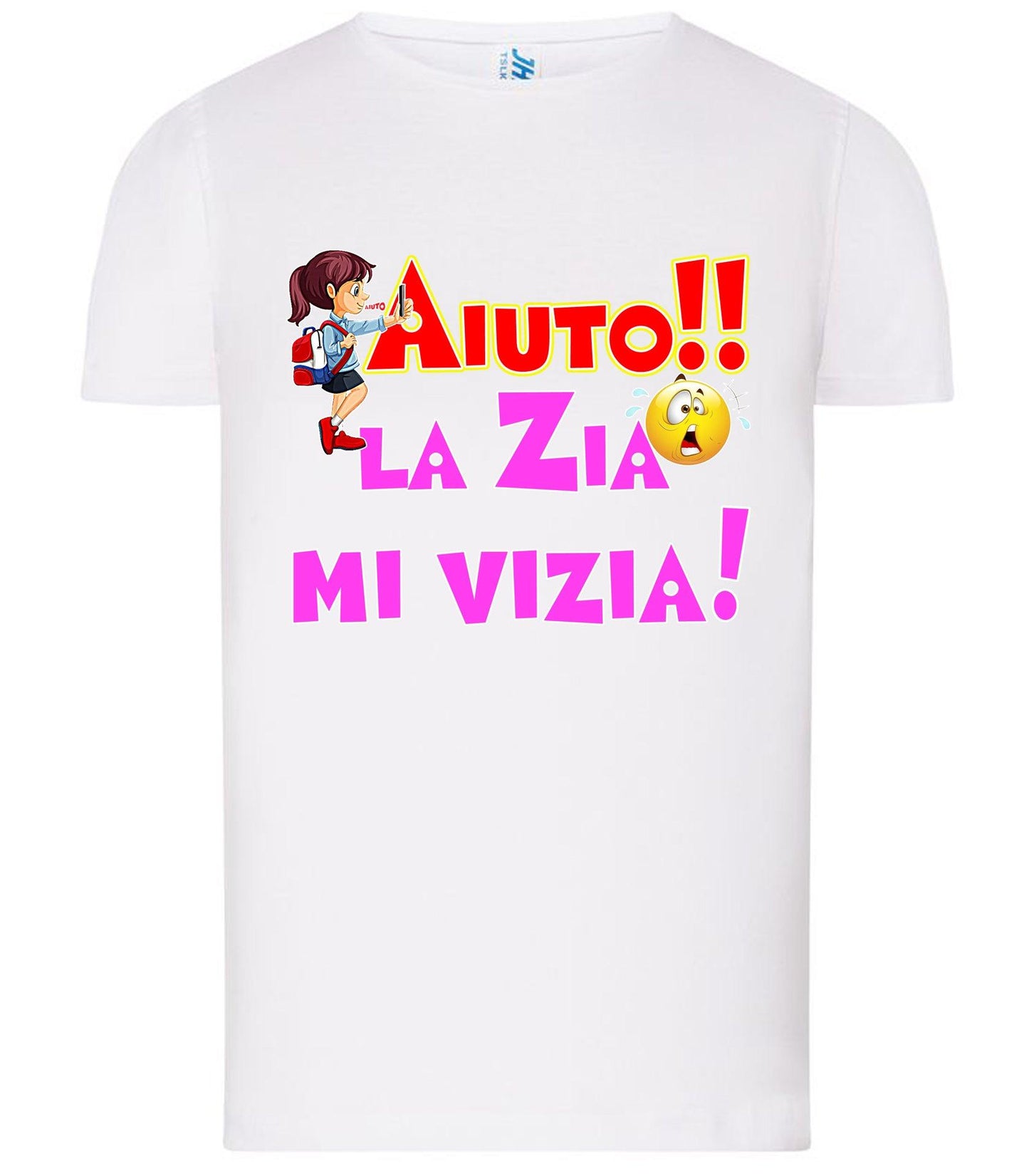 Aiuto la Zia mi Vizia T-shirt solo da femmina Mod. Slim STREET STYLE