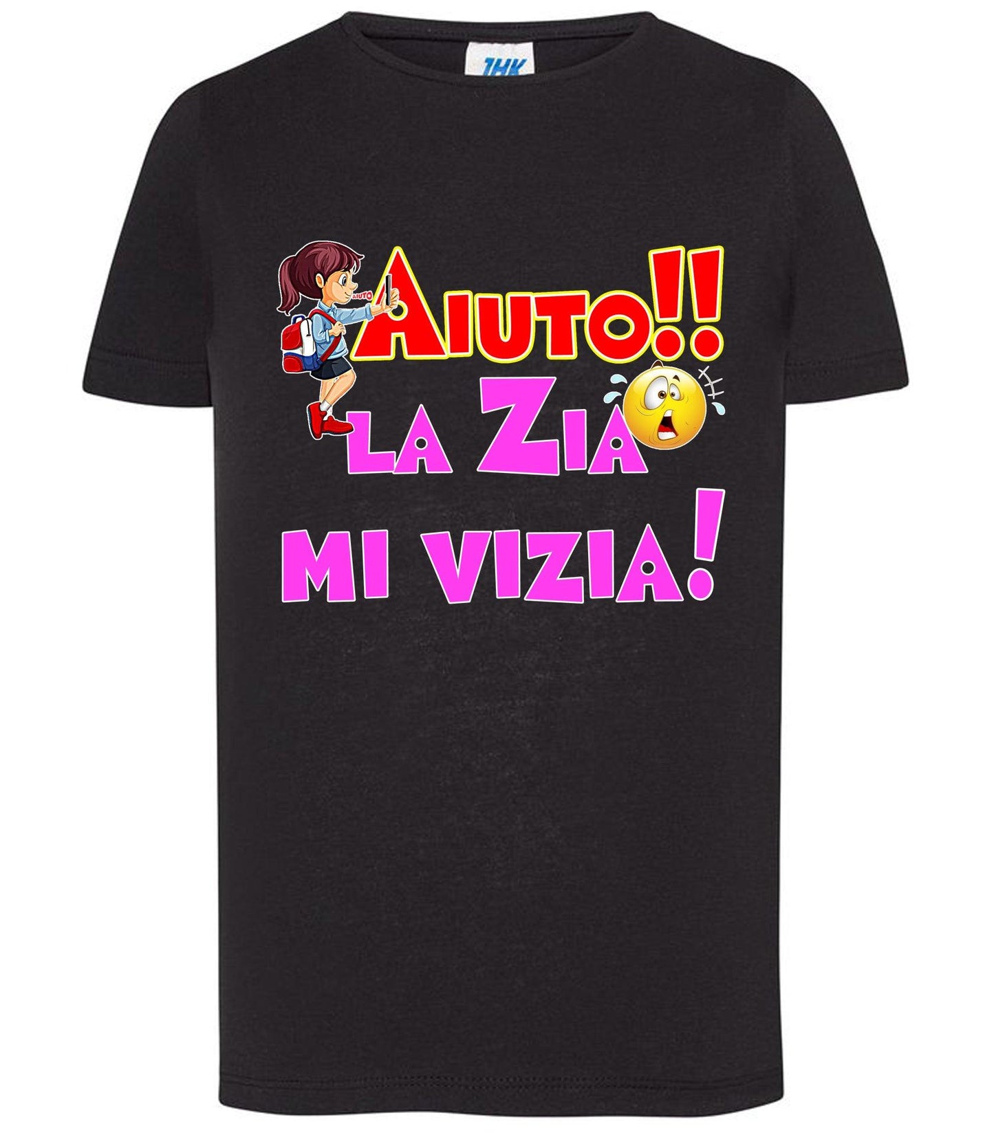 Aiuto la Zia mi Vizia T-shirt solo da femmina Mod. Slim STREET STYLE