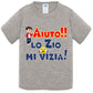 Aiuto la Zia o lo Zio mi Vizia - T-shirt per Bambino/a Mod. Baby & Kid Da 0 a 8 anni STREET STYLE