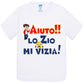 Aiuto la Zia o lo Zio mi Vizia - T-shirt per Bambino/a Mod. Baby & Kid Da 0 a 8 anni STREET STYLE