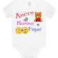 Amore di Mamma e Papà Body da bambino/a a maniche corte 100% cotone JHK STREET STYLE PRINT