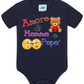 Amore di Mamma e Papà Body da bambino/a a maniche corte 100% cotone JHK STREET STYLE PRINT