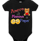 Amore di Mamma e Papà Body da bambino/a a maniche corte 100% cotone JHK STREET STYLE PRINT