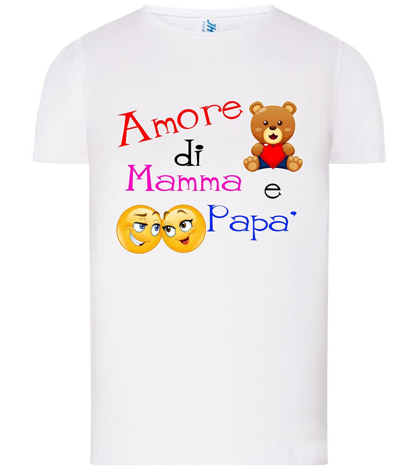 Amore di Mamma e Papà T-shirt solo da femmina Mod. Slim STREET STYLE