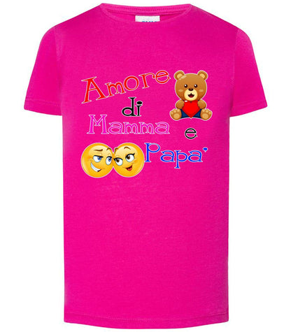 Amore di Mamma e Papà T-shirt solo da femmina Mod. Slim STREET STYLE