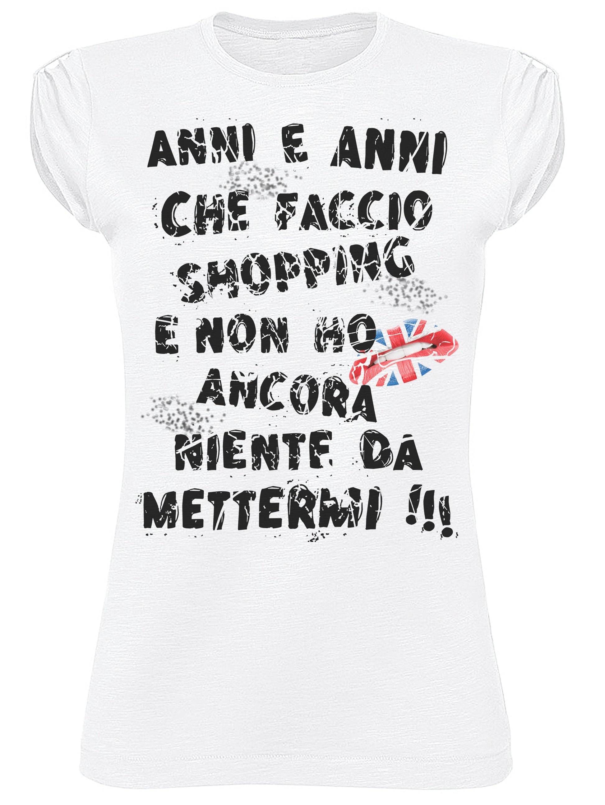 Anni e Anni shopping Niente da Mettermi 3028 solo parole Moda Urban Slub Lady Donna 100% Cotone Fiammato BS STREET STYLE