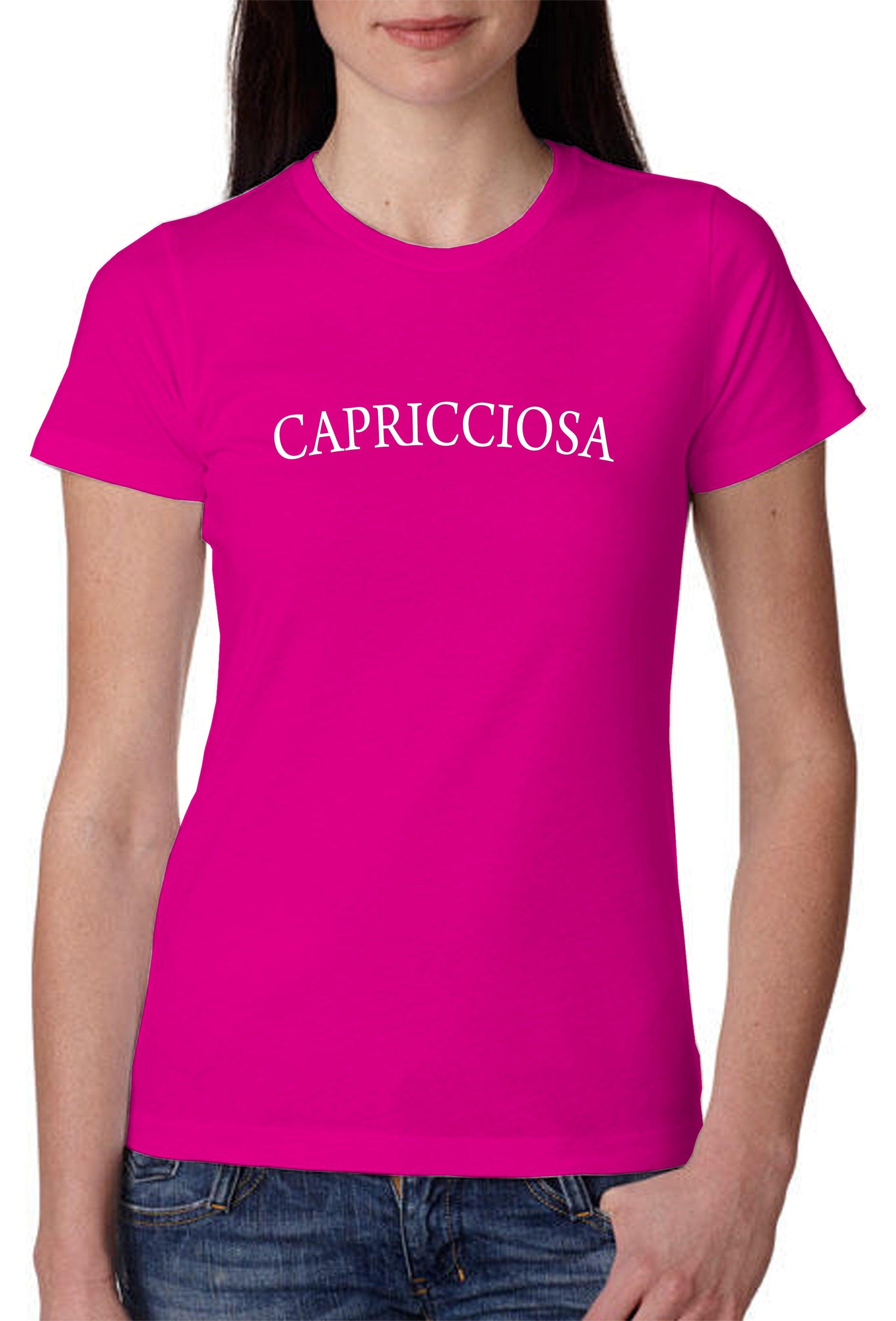 Capricciosa 3412 Solo Parole Lady Donna 100% Cotone Pettinato STREET STYLE