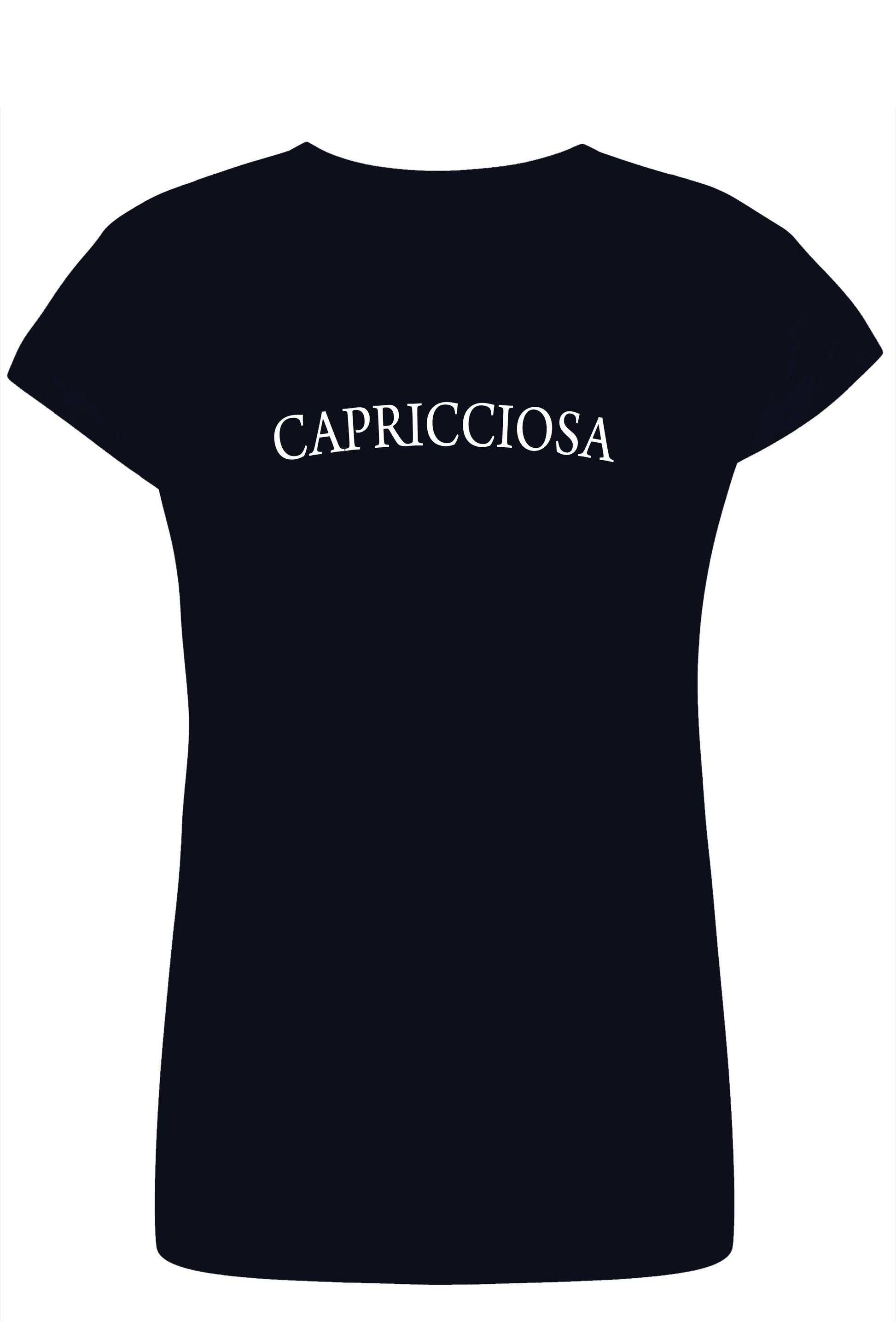 Capricciosa 3412 Solo Parole Lady Donna 100% Cotone Pettinato STREET STYLE