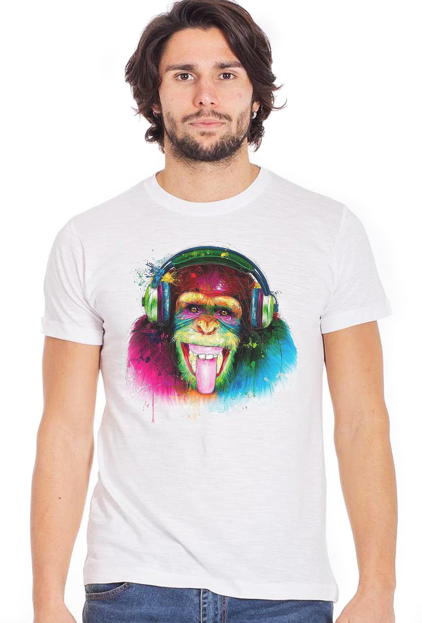 Dj Monkey Art. Color 18-20-58 Uomo Fashion 100% Cotone Fiammato STREET STYLE