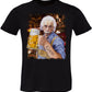 Einstein che Beve Birra Art. 18-84-5 T-Shirt Urban Men Uomo 100% Cotone Fiammato STREET STYLE