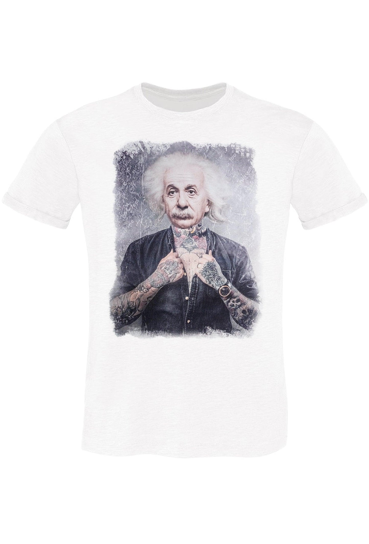 Einstein Sexy Art. 18-84-3 T-Shirt Urban Men Uomo 100% Cotone Fiammato STREET STYLE