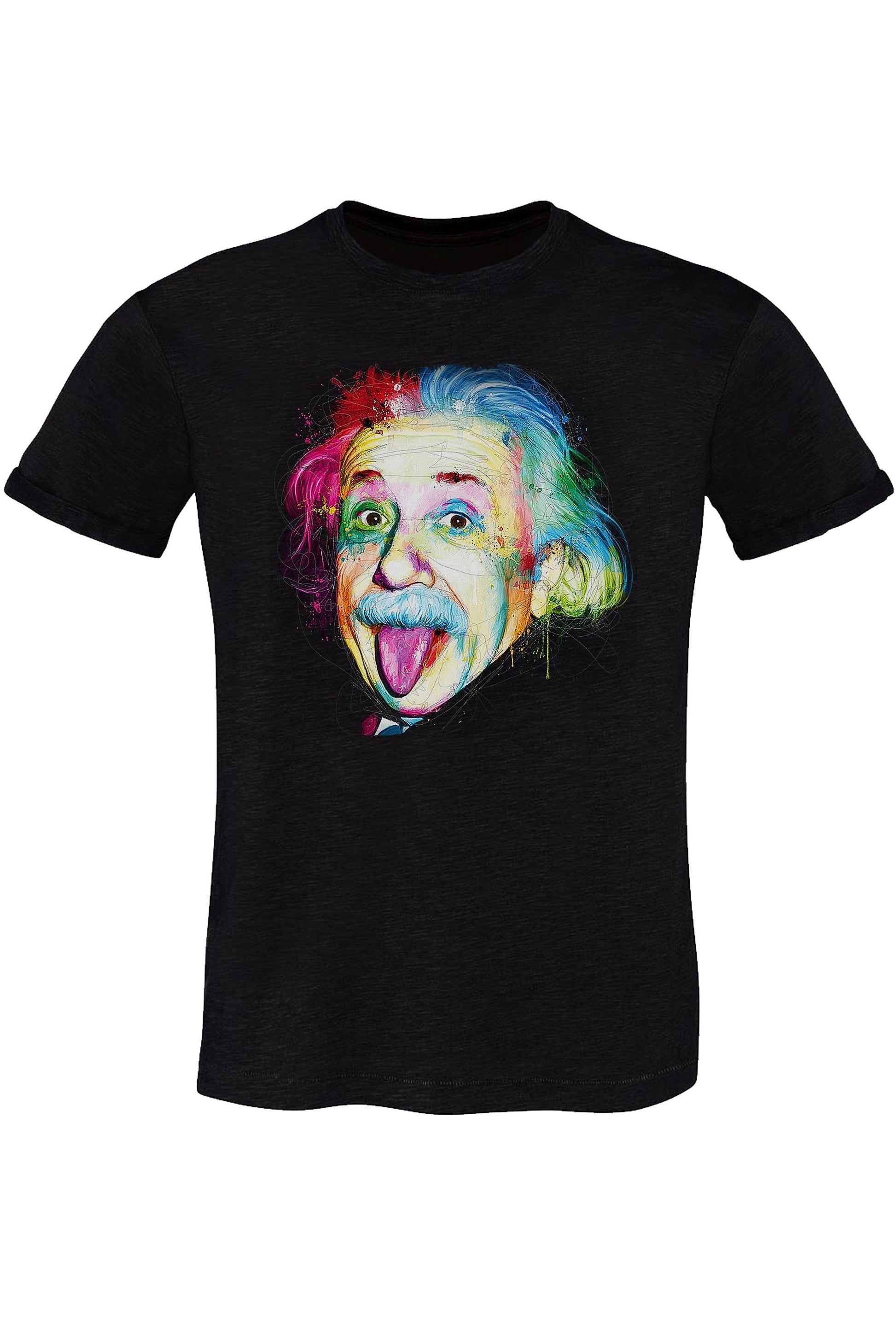 Einstein Stilizzato Color Art. 18-20-72 T-Shirt Urban Men Uomo 100% Cotone Fiammato STREET STYLE