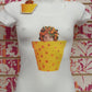 GW2009 MC SCOLLO AMPIO - FIX DESIGN T-SHIRT DONNA - STREET STYLE PRINT stampa personalizzata