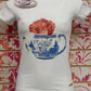 GW2012 MC SCOLLO AMPIO - FIX DESIGN T-SHIRT DONNA - STREET STYLE PRINT stampa personalizzata