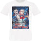 Harley Quinn & Joker Art. 2070-2 T-Shirt Urban Men Uomo 100% Cotone Fiammato STREET STYLE