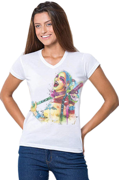 Harley Quinn Urban 18-20-69 t-Shirt Lady Donna Cotone 100% Pettinato STREET STYLE