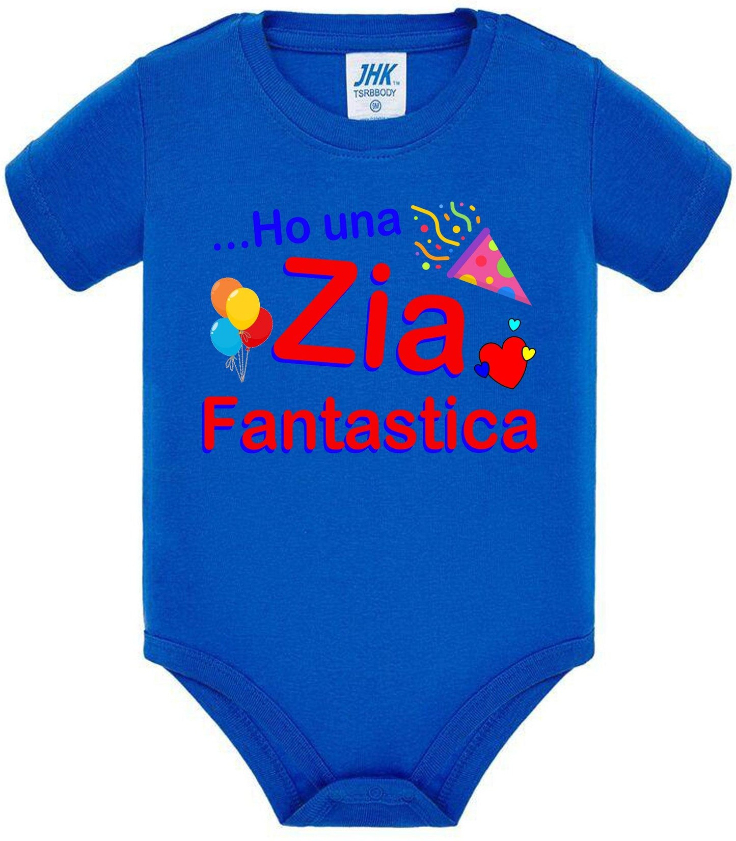 Ho una Zia F antastica Body da bambino/a a maniche corte 100% cotone JHK STREET STYLE PRINT