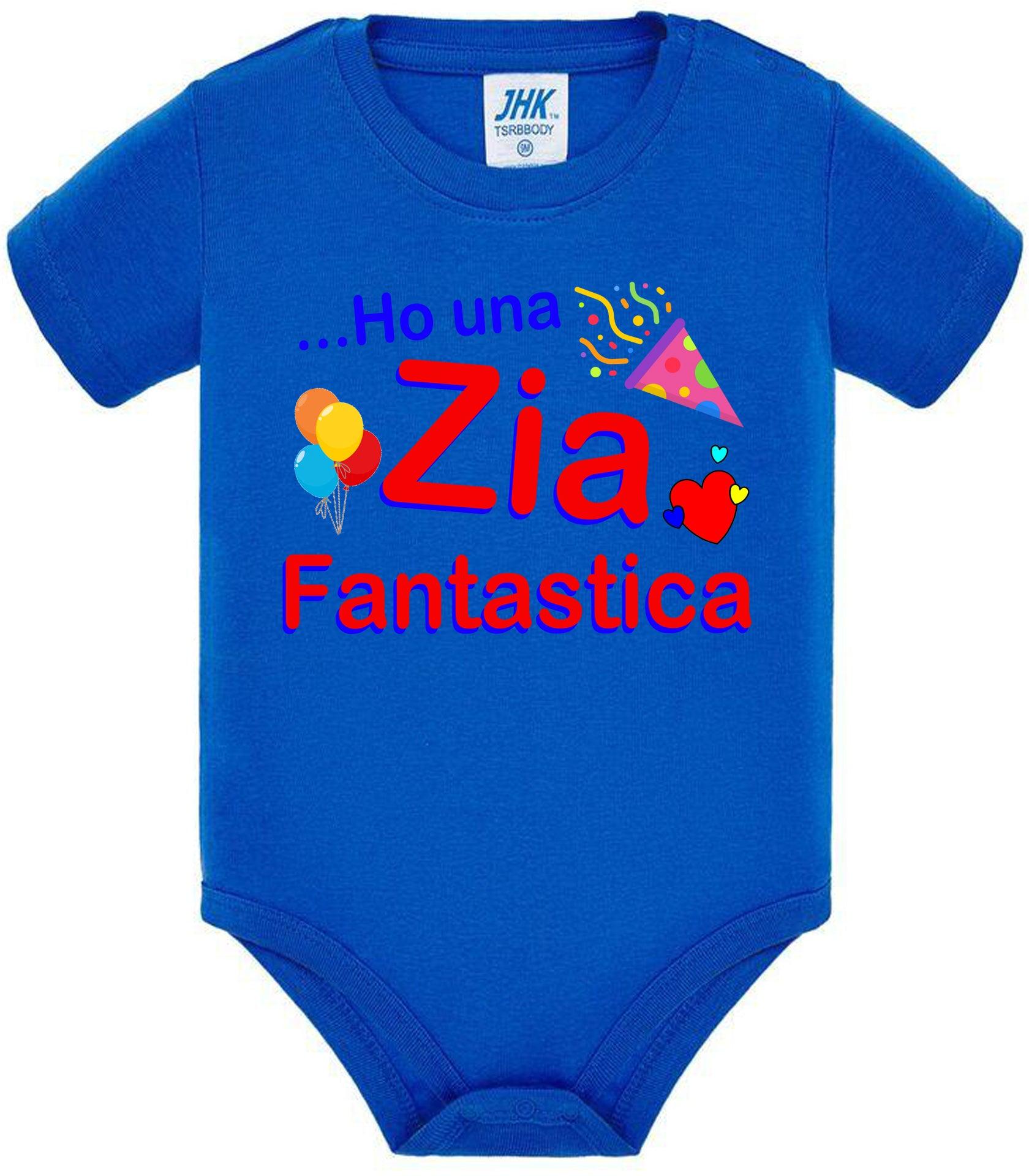 Ho una Zia F antastica Body da bambino/a a maniche corte 100% cotone JHK STREET STYLE PRINT