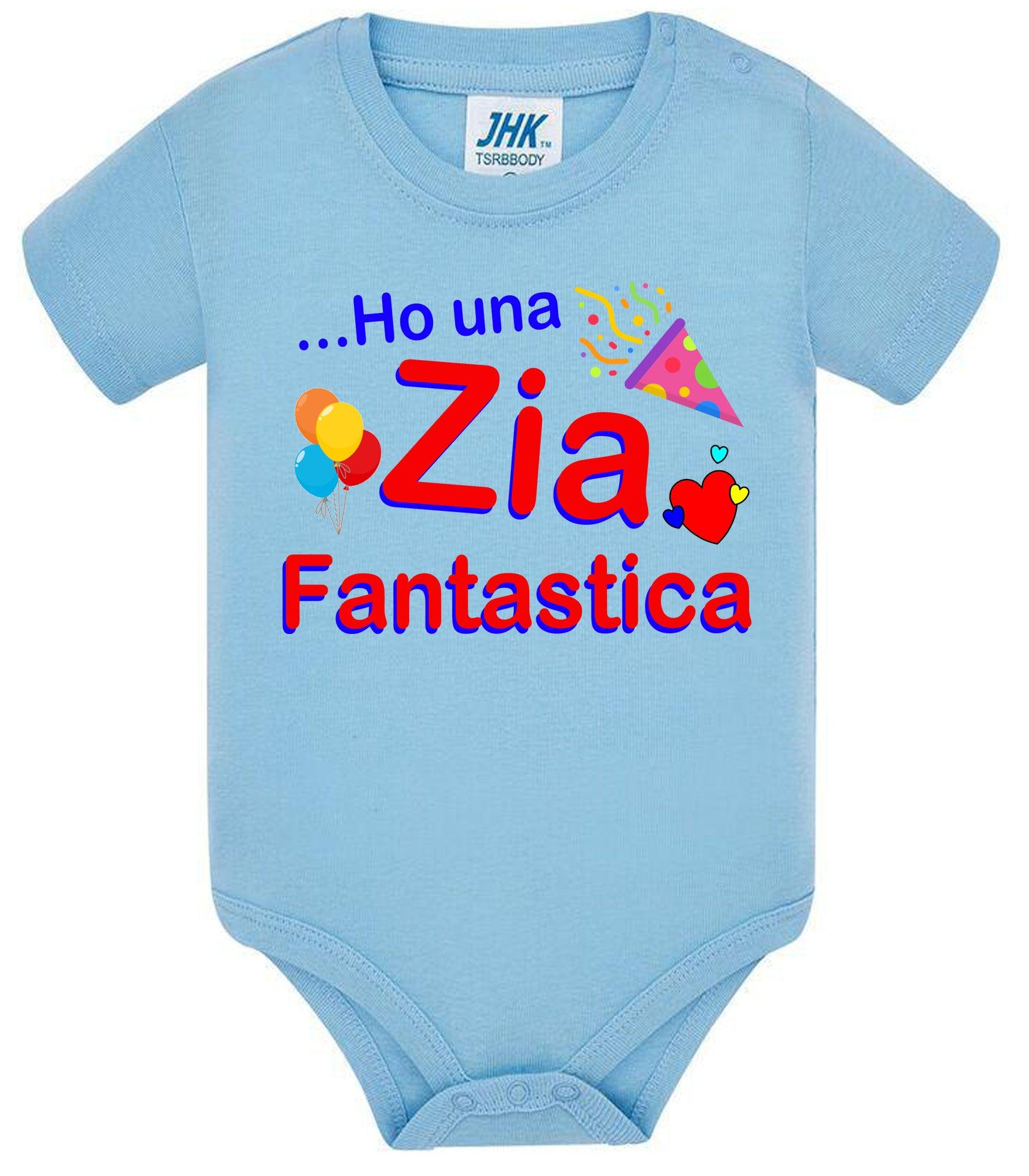 Ho una Zia F antastica Body da bambino/a a maniche corte 100% cotone JHK STREET STYLE PRINT