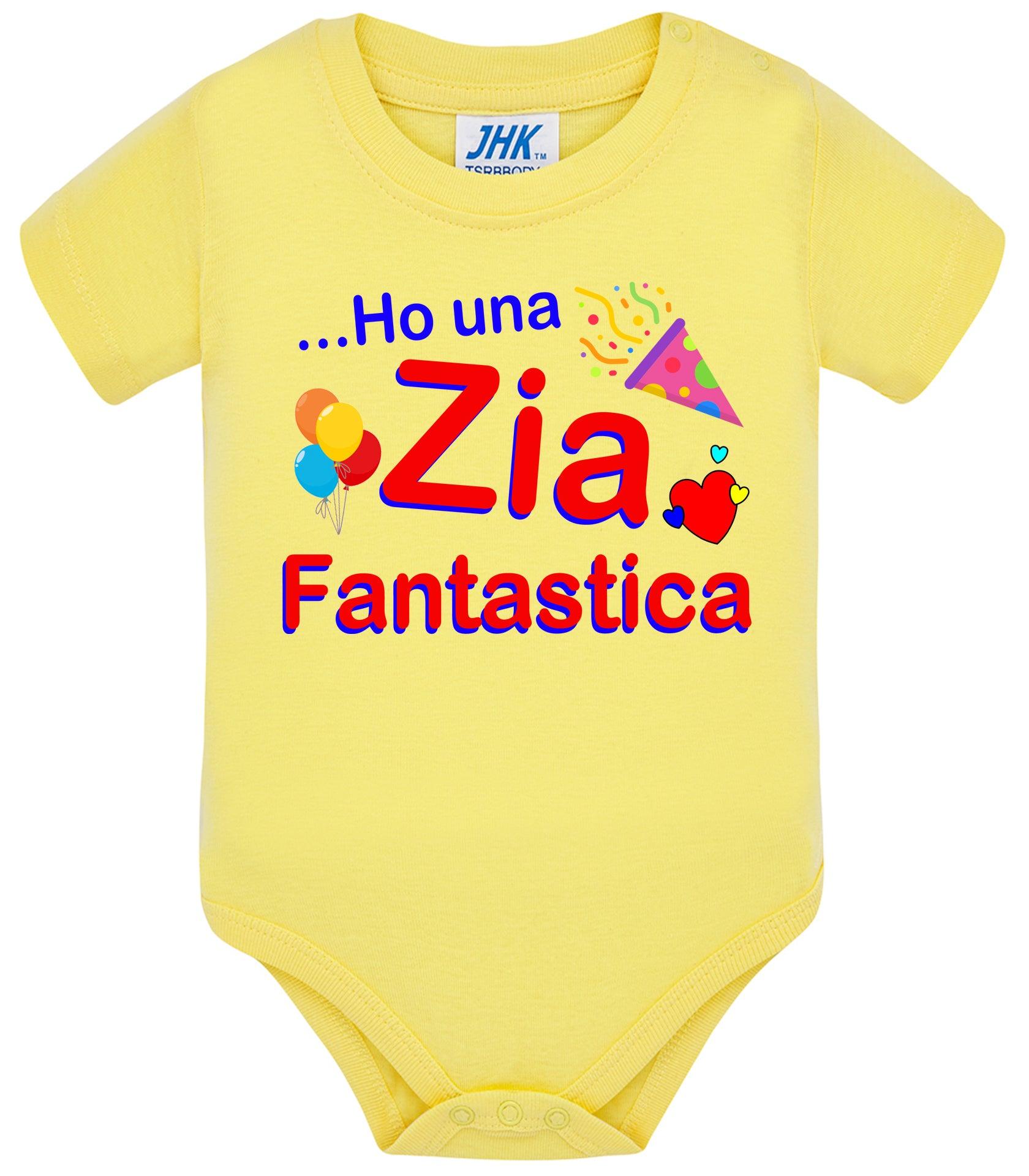 Ho una Zia F antastica Body da bambino/a a maniche corte 100% cotone JHK STREET STYLE PRINT