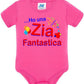 Ho una Zia F antastica Body da bambino/a a maniche corte 100% cotone JHK STREET STYLE PRINT