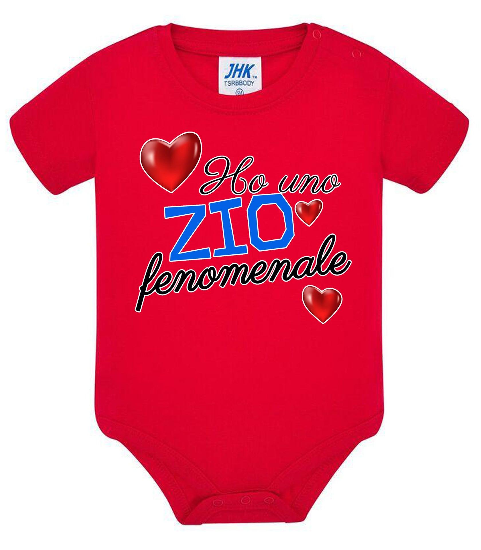 Ho una Zia o Zio Fenomenale Body da bambino/a a maniche corte 100% cotone JHK STREET STYLE PRINT