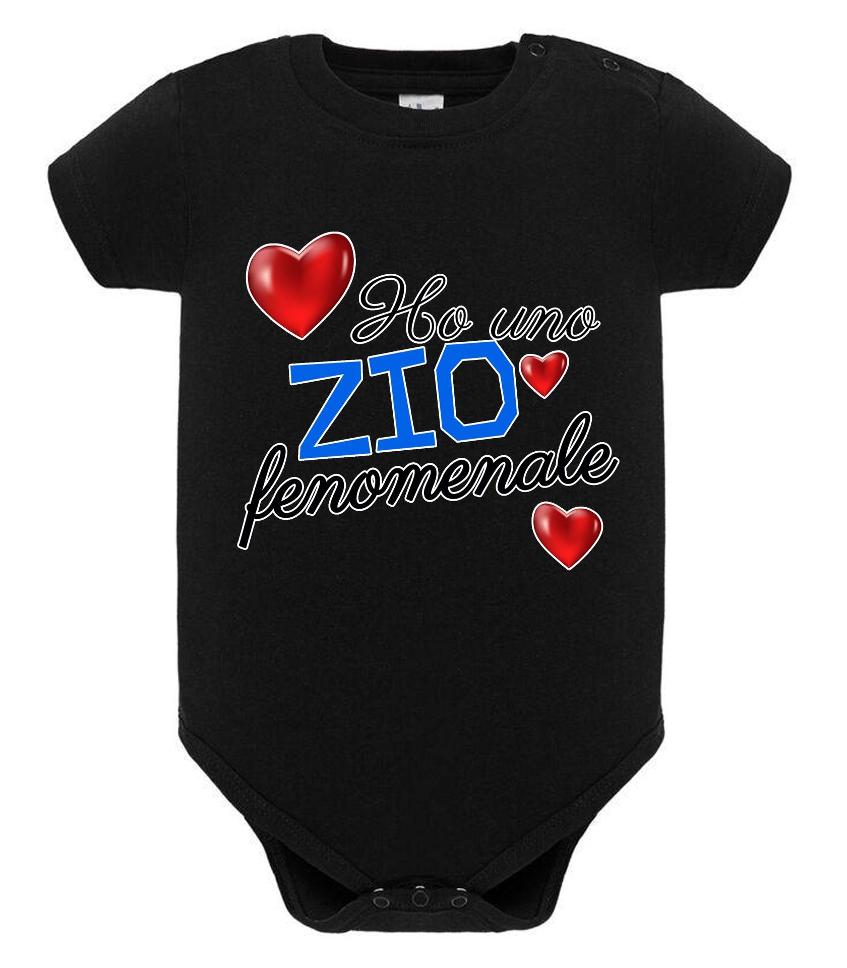 Ho una Zia o Zio Fenomenale Body da bambino/a a maniche corte 100% cotone JHK STREET STYLE PRINT