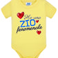 Ho una Zia o Zio Fenomenale Body da bambino/a a maniche corte 100% cotone JHK STREET STYLE PRINT