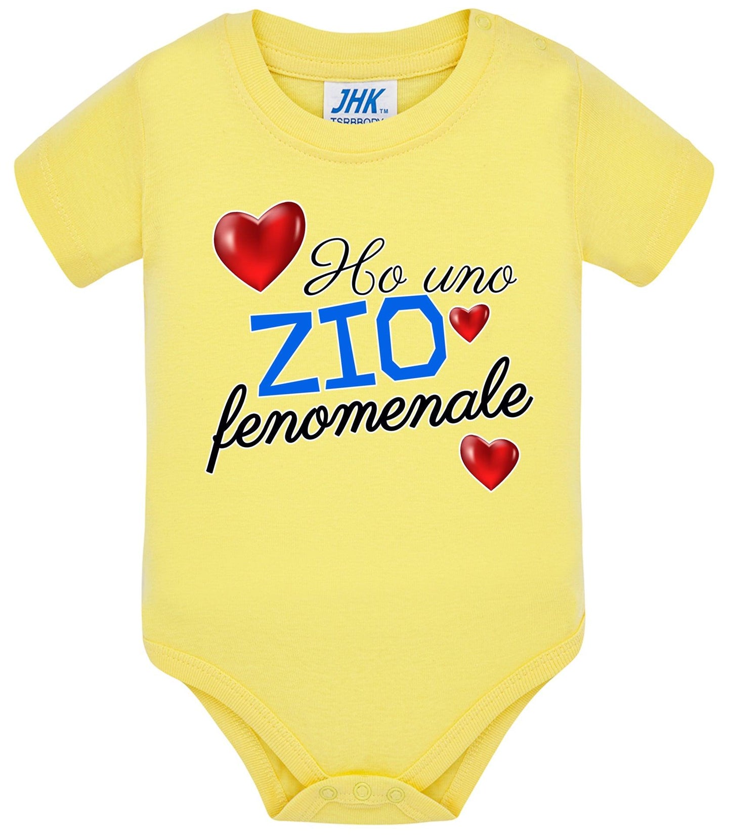 Ho una Zia o Zio Fenomenale Body da bambino/a a maniche corte 100% cotone JHK STREET STYLE PRINT