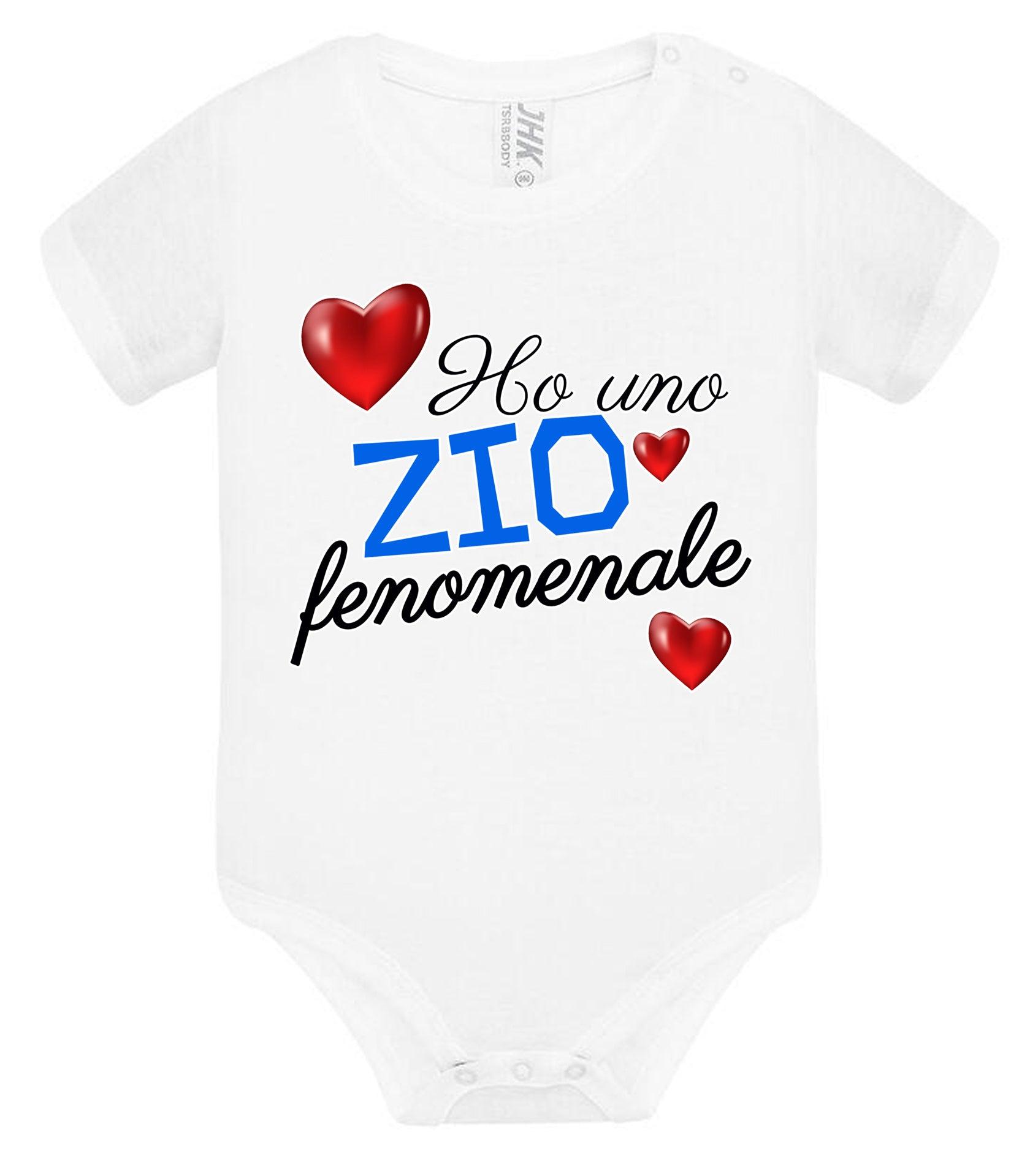 Ho una Zia o Zio Fenomenale Body da bambino/a a maniche corte 100% cotone JHK STREET STYLE PRINT