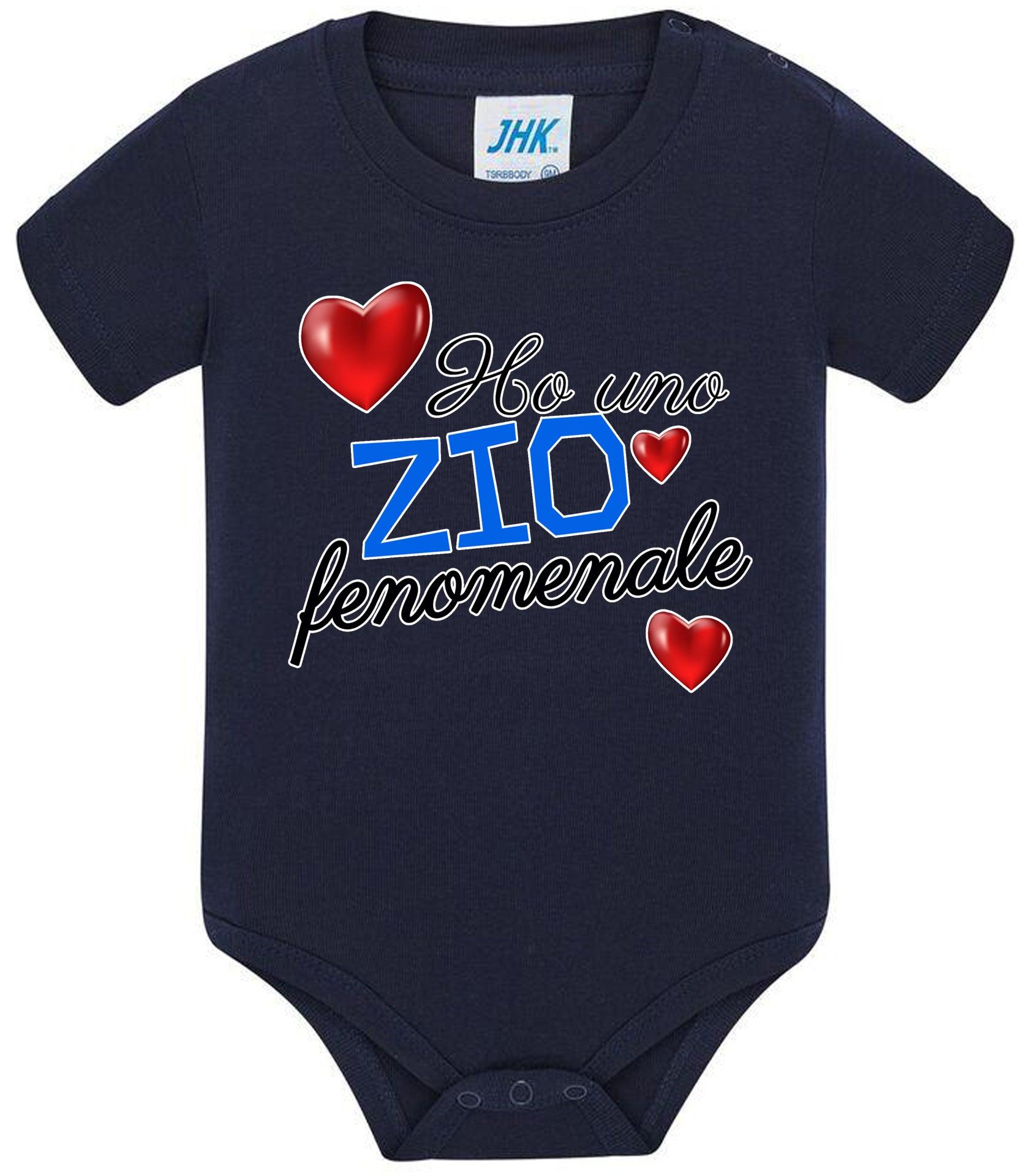 Ho una Zia o Zio Fenomenale Body da bambino/a a maniche corte 100% cotone JHK STREET STYLE PRINT