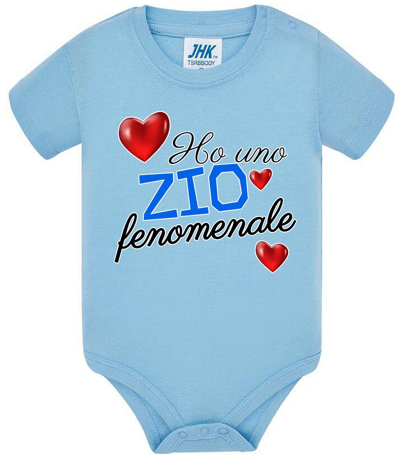 Ho una Zia o Zio Fenomenale Body da bambino/a a maniche corte 100% cotone JHK STREET STYLE PRINT