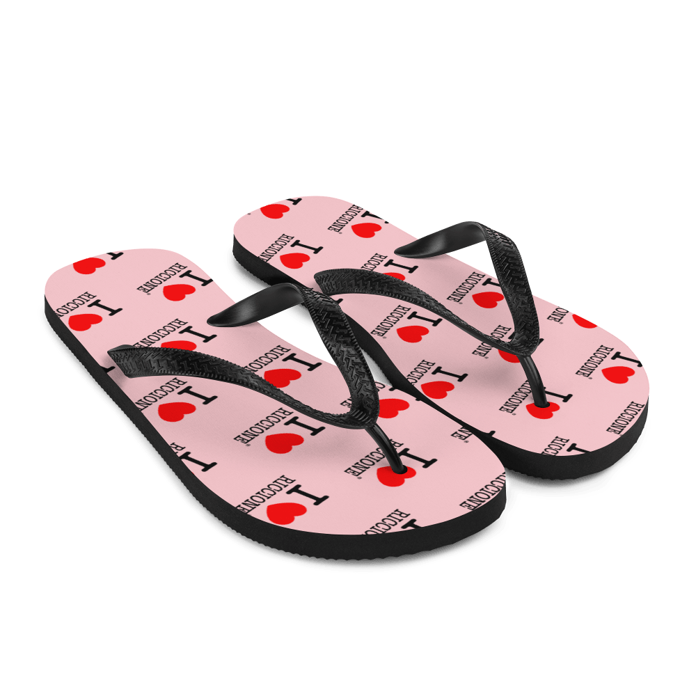 I LOVE RICCIONE Flip-Flops STREET STYLE