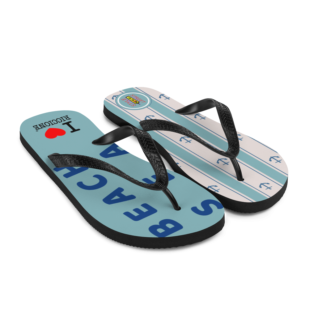 I LOVE RICCIONE Flip-Flops STREET STYLE