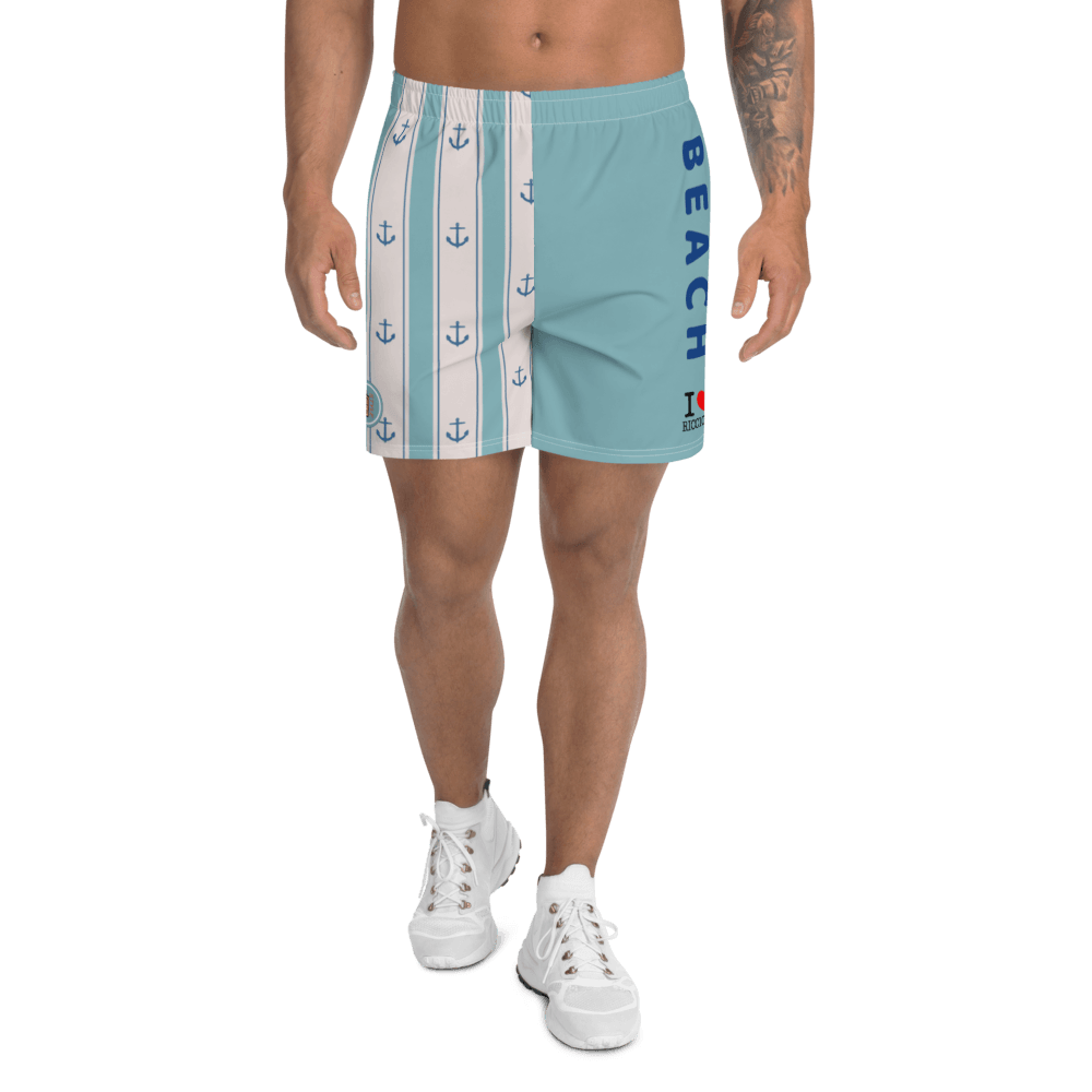 I LOVE RICCIONE Men's Athletic Long Shorts STREET STYLE