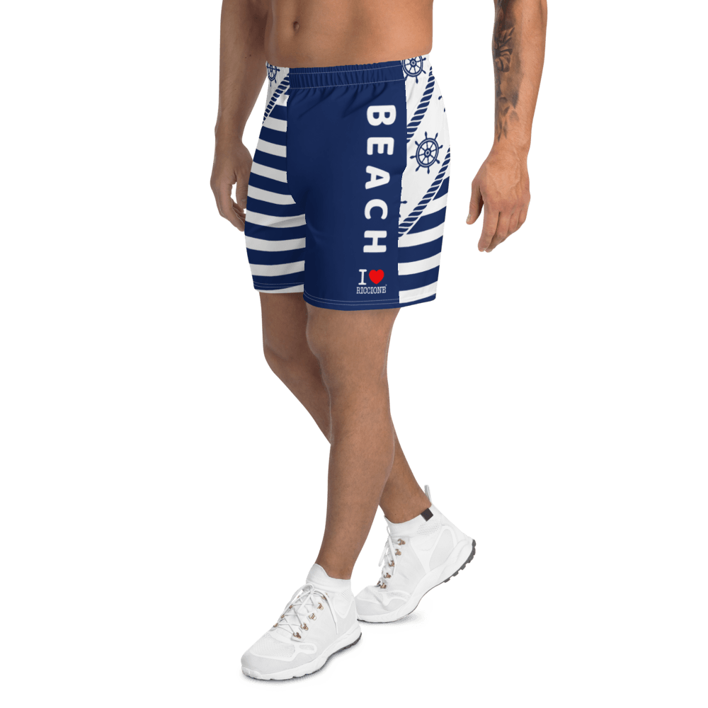 I LOVE RICCIONE Men's Athletic Long Shorts STREET STYLE