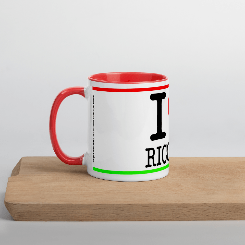 I LOVE RICCIONE Mug with Color Inside STREET STYLE