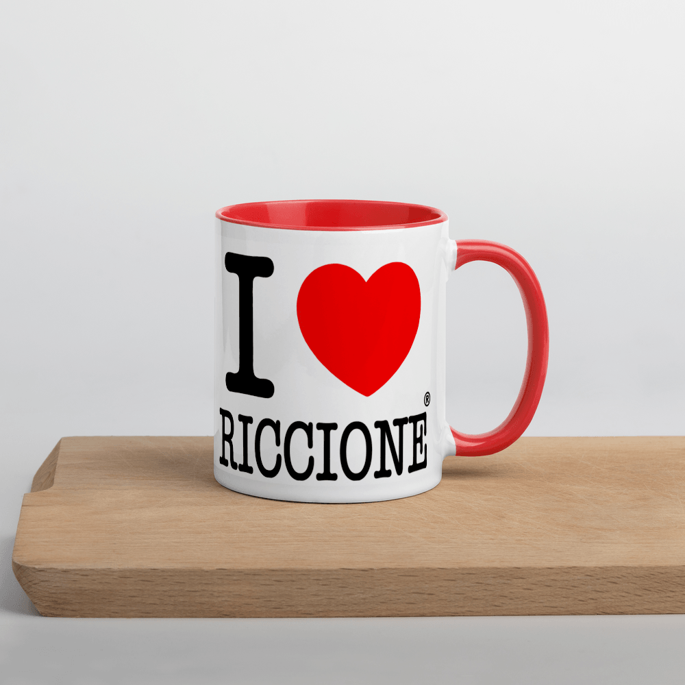 I LOVE RICCIONE Mug with Color Inside STREET STYLE