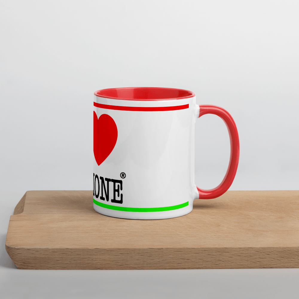 I LOVE RICCIONE Mug with Color Inside STREET STYLE