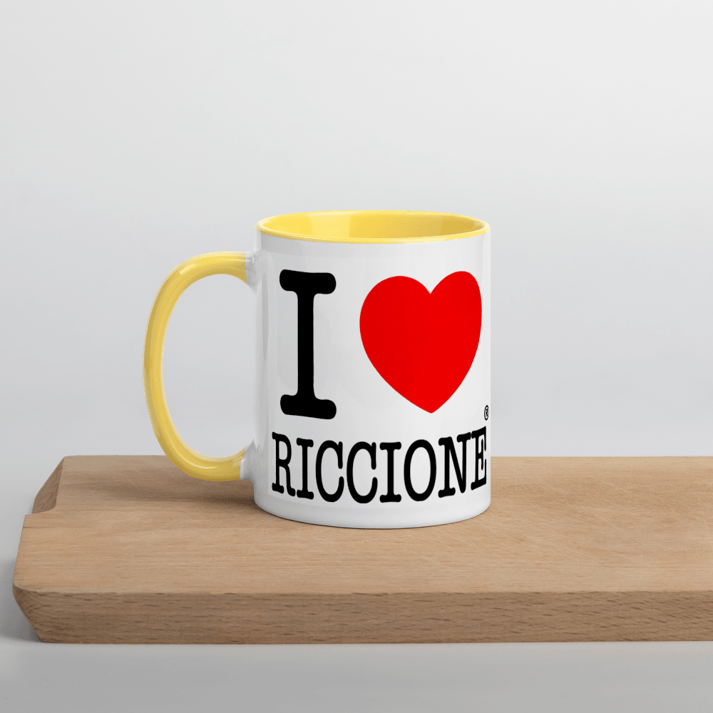 I LOVE RICCIONE Mug with Color Inside STREET STYLE