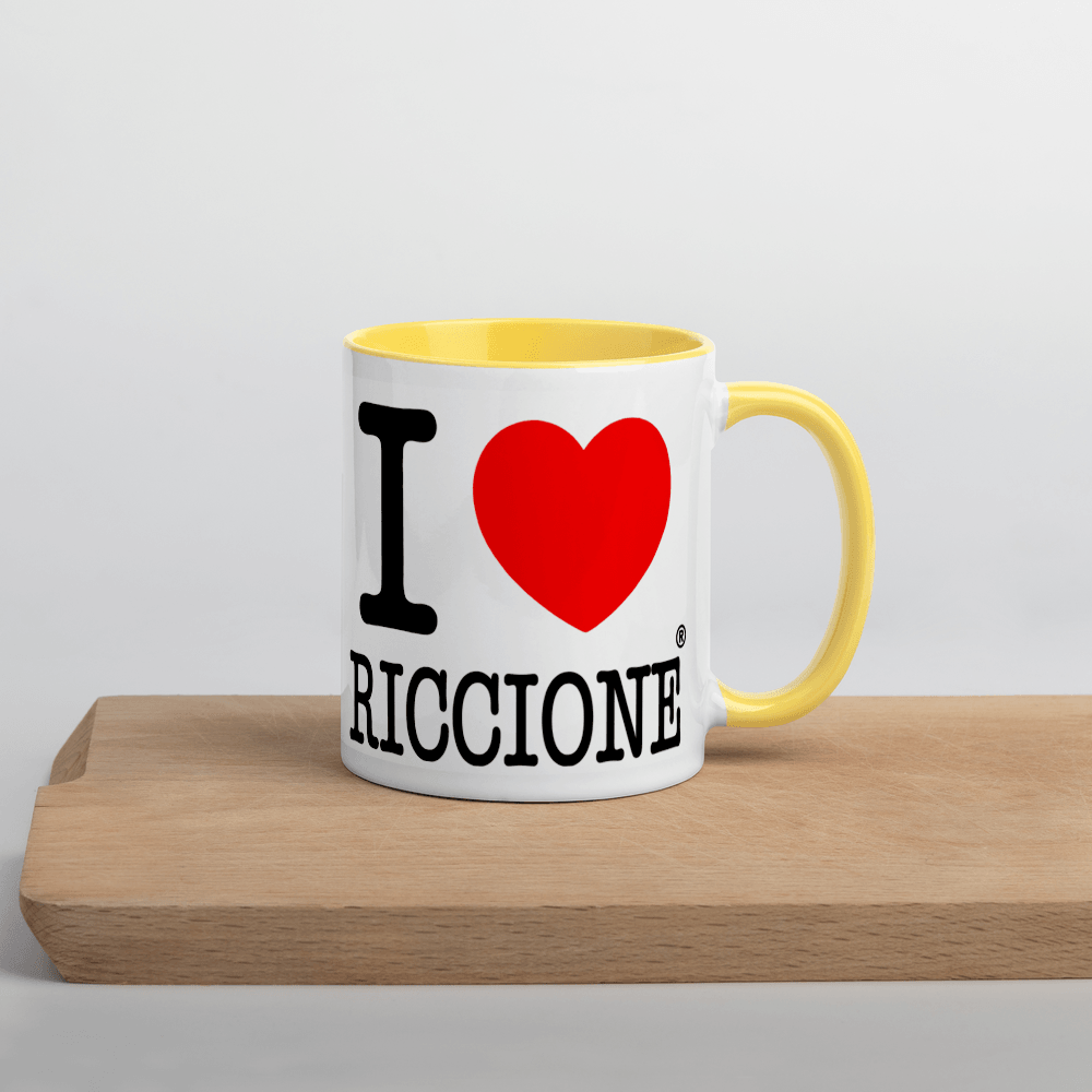 I LOVE RICCIONE Mug with Color Inside STREET STYLE