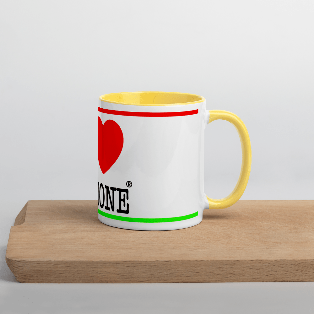 I LOVE RICCIONE Mug with Color Inside STREET STYLE